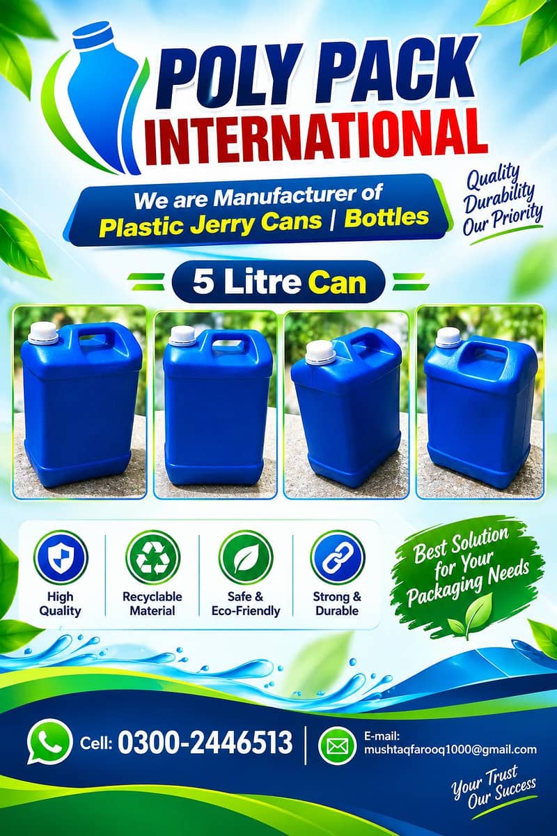 Plastic Jerry Cans & Bottle 3