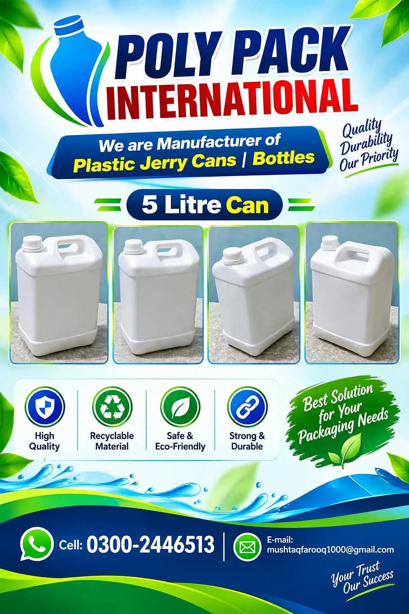 Plastic Jerry Cans & Bottle 4