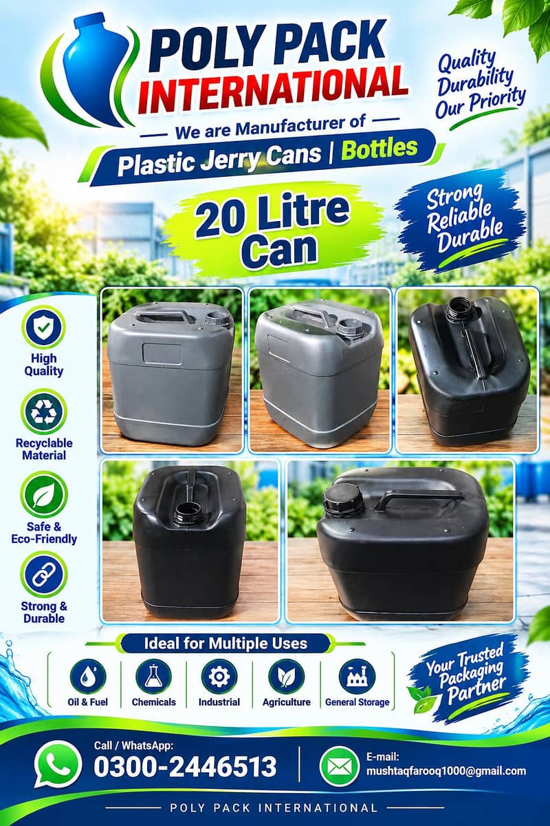 Plastic Jerry Cans & Bottle 8