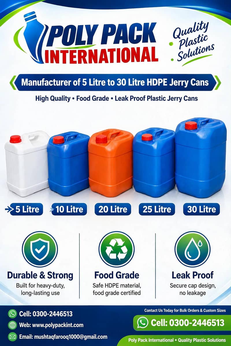 Plastic Jerry Cans & Bottle 17