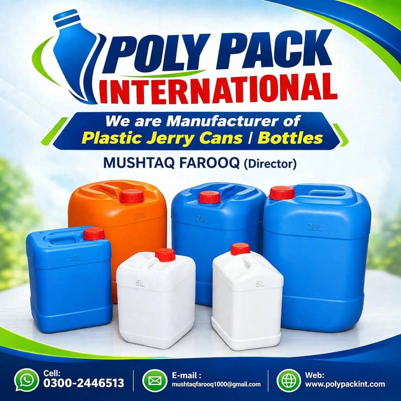 Plastic Jerry Cans & Bottle 18