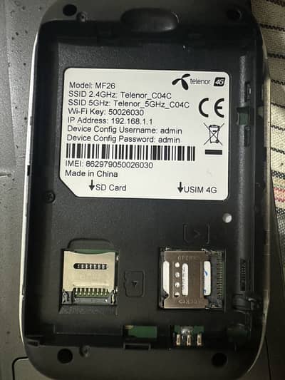 Telenor mf26 internet device