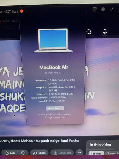 Macbook air 2011