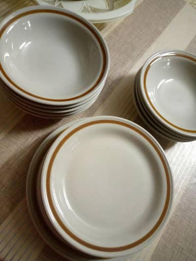 14 piece Mountain Wood Collection Plate set