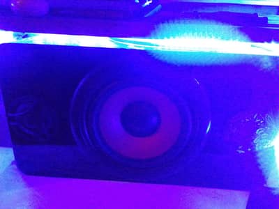 8 inch woofer and amplifier