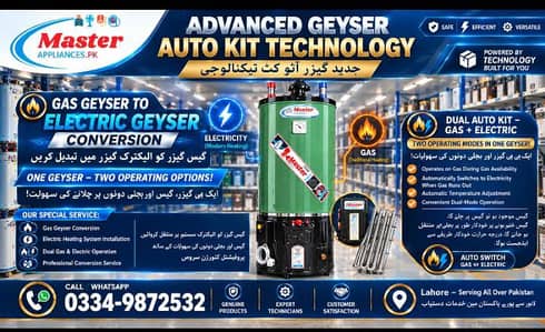 Gas to Electric Geyser Conversion – Dual Gas & Electric