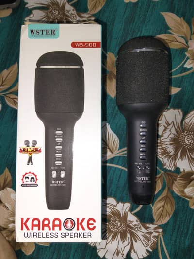 WS-900 ""Karaoke Wireless Mic & Speaker""
