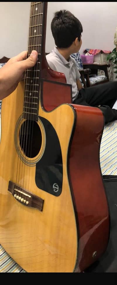 Acoustic Electric Guitar with Built-in Equalizer