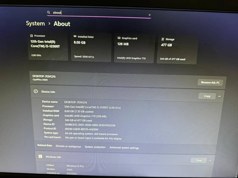 optiplex 5000 mini 0