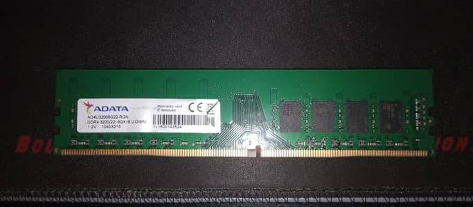 ADATA 8GB DDR4 3200MHz Desktop RAM – 8GBX 2 Sticks