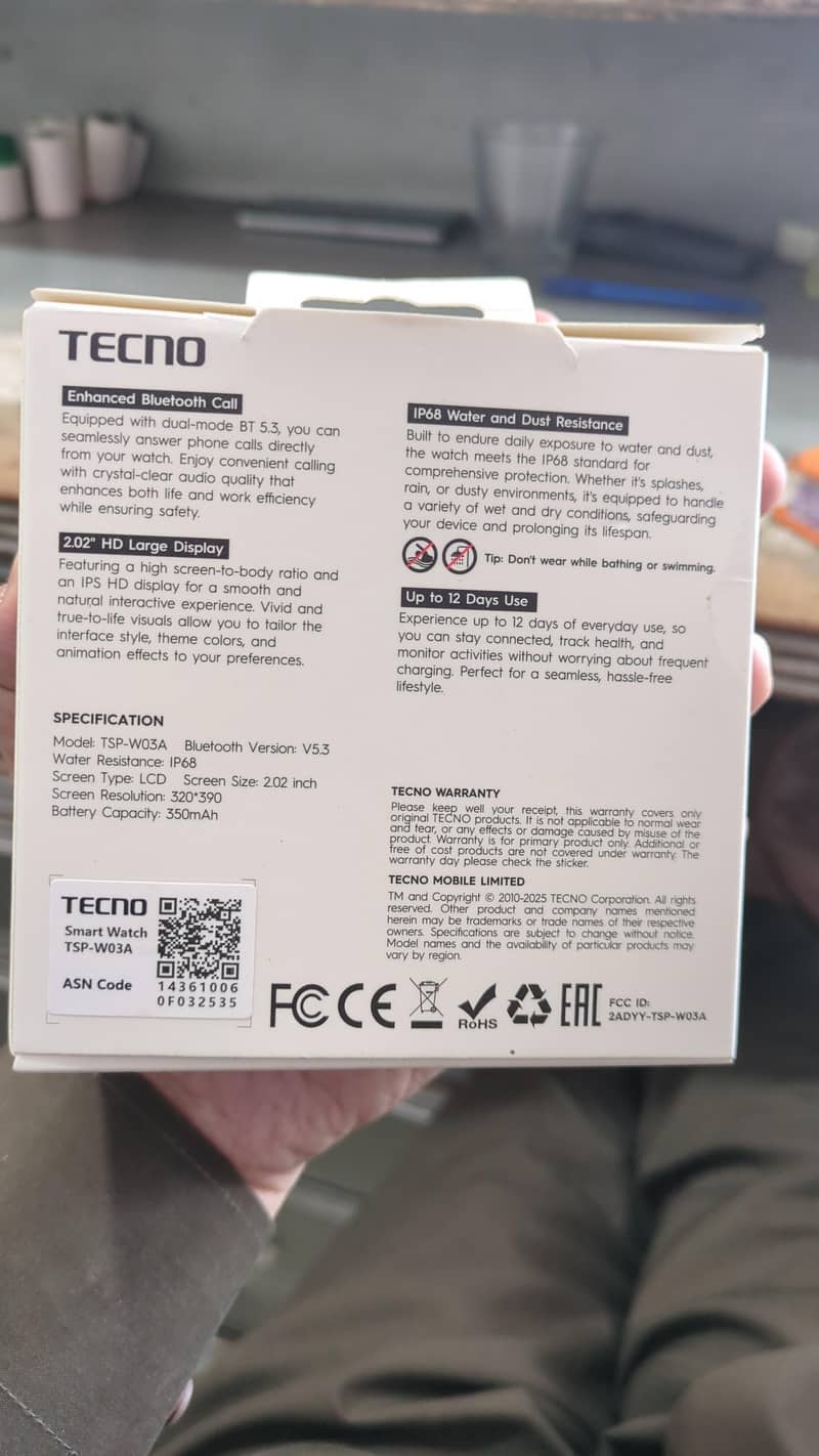 Tecno Watch 3 active 1
