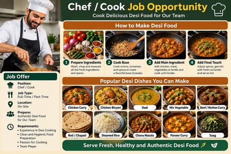 Chef/Cook required for day shift
