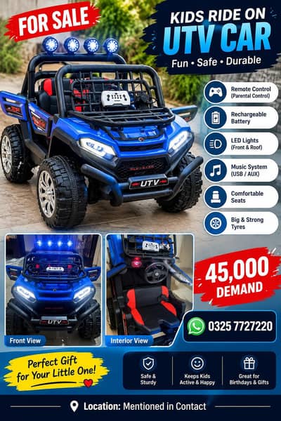 UTV Ride on Car for kids
