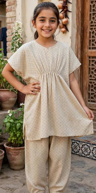 baby girls 2pcs dresses garara + kaftan