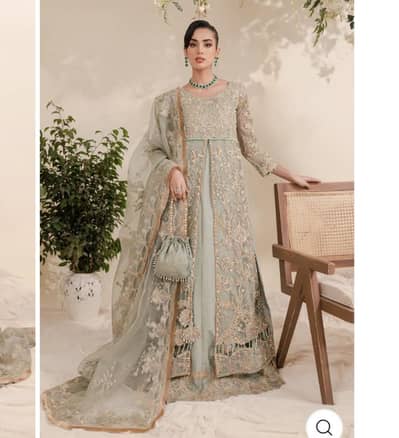 Batik: Aqua  Heavy Embroidered Formal Maxi with Dupatta