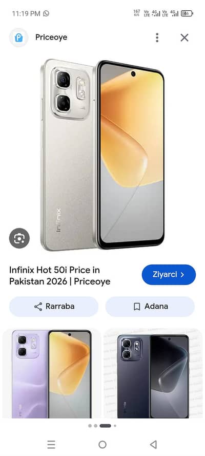 Infinix Hot 50i full box 10/10 condition