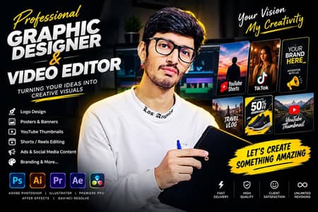 Professional Graphic Designer & Video Editor