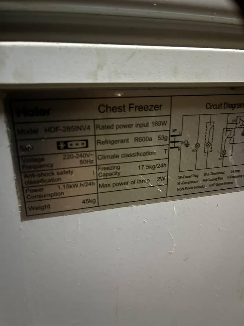 Haier deep freezer 2