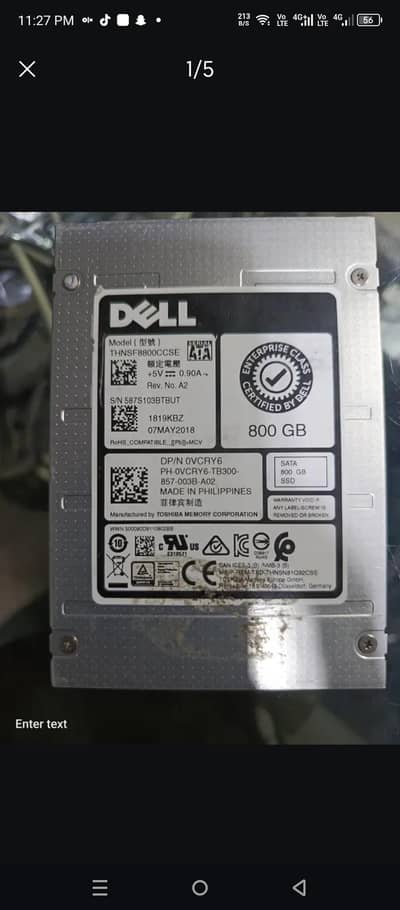 ssd 800 gb dell