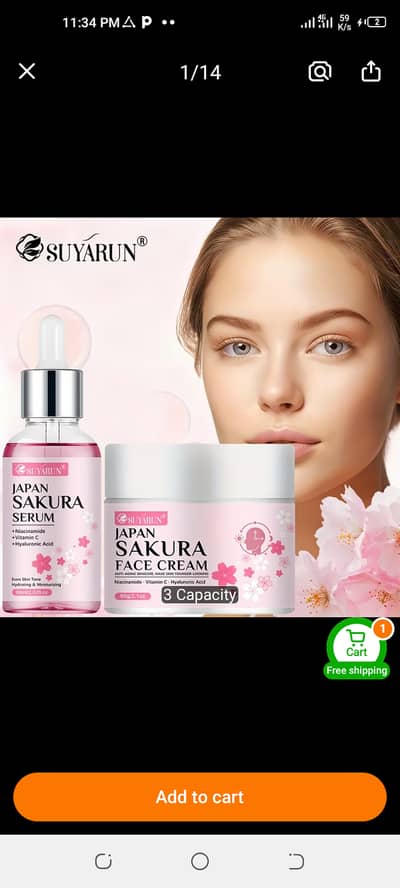 Face serum and cream