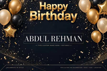 Birthday poster _10 Minutes Mein_ RS 300