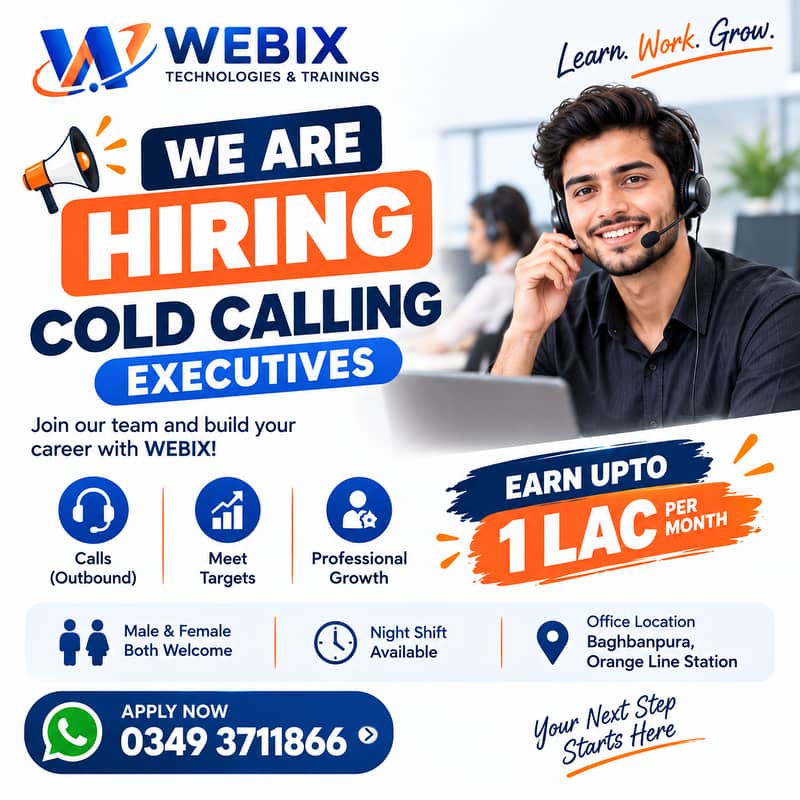 Hiring For Cold Calling Agent 1