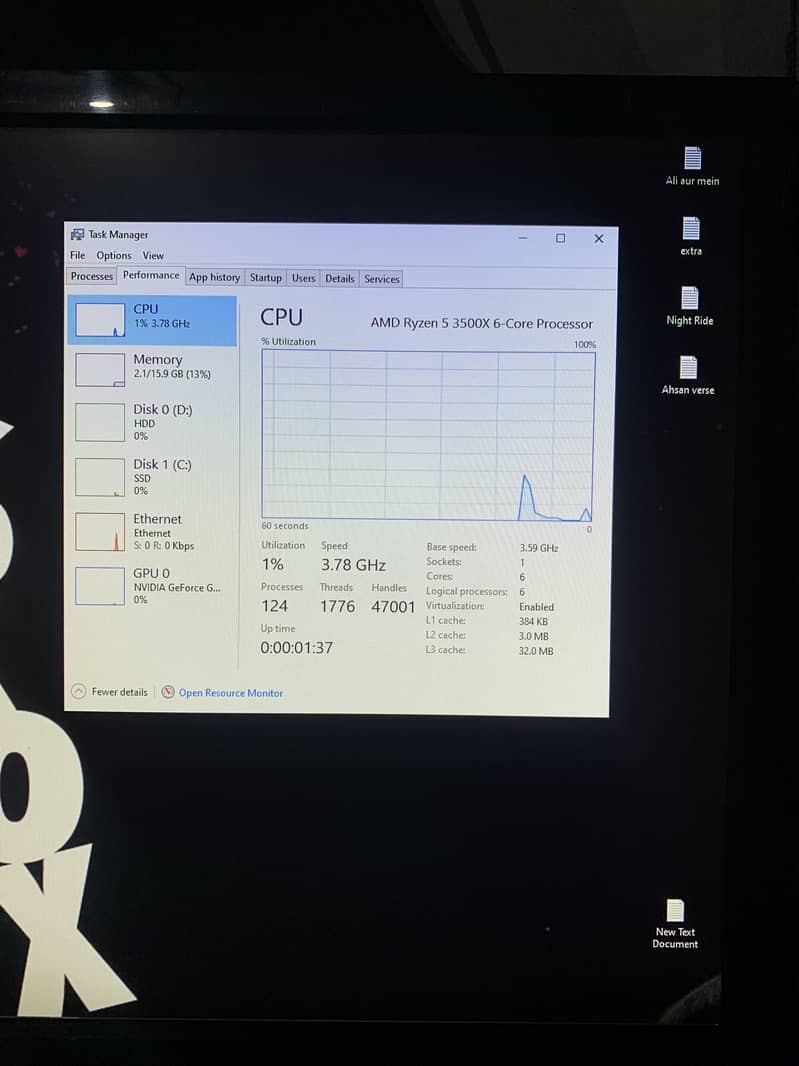 Ryzen 5 3500X 6-Core Processor Gaming pc Complete Setup 12