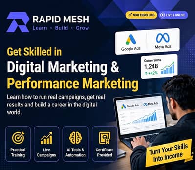 Digital Marketing & Performance Marketing Course in Lahore | Rapid Mes