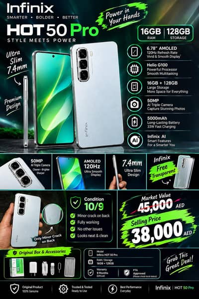INFINIX HOT 50 PRO — PREMIUM LOOK, URGENT SALE