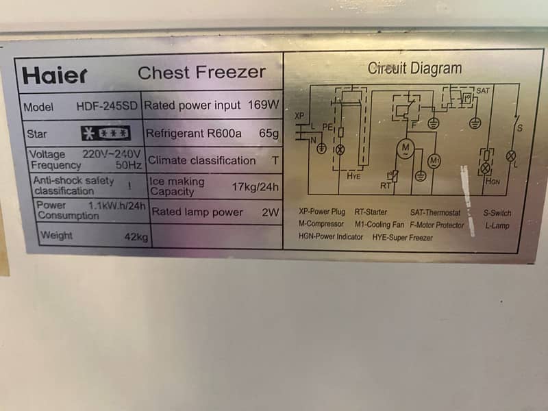 Heier deep freezer 1
