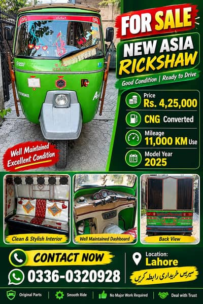 New Asia Auto Rikshaw for sale