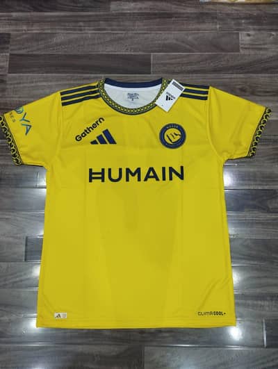 Al Nasar yellow premium football jersey