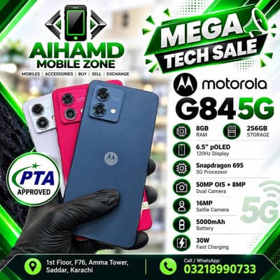 Motorola G84 5G. - 8GB & 256GB - Pta Approved - Snapdragon 695