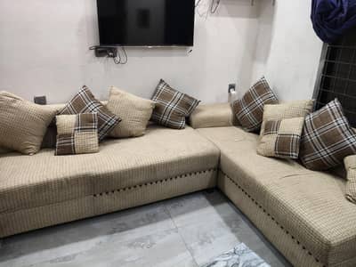 7 seater L shape sofa big size