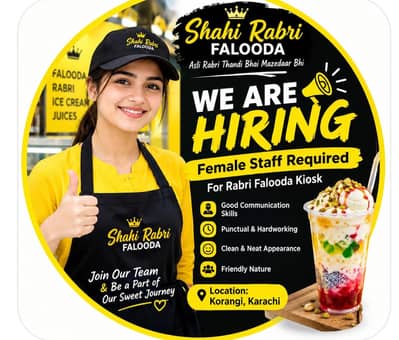 Need Female Staff for Part time work