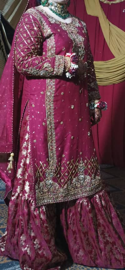 long shirt with farshi sharara