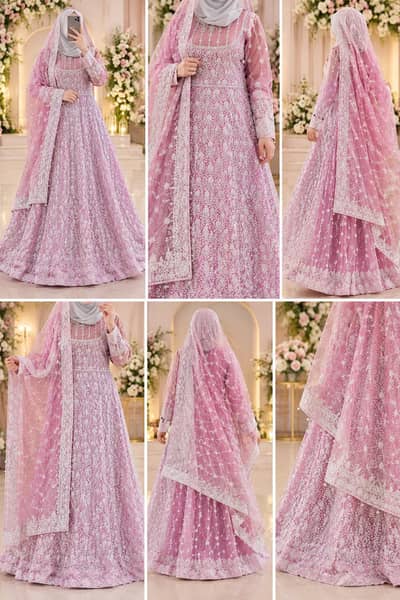 DESIGNER BRIDAL MAXI FOR SALE    Elegant Dusty Pink Bridal Wear