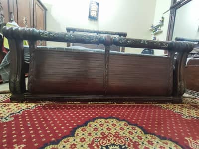 Chiniot wood Furniture for Sale Bed, Wardrobe, Divider, Dressing table