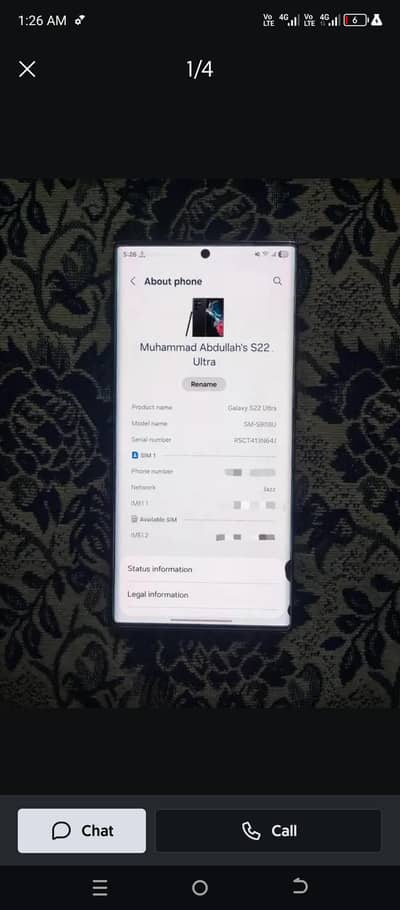 Samsung Mobile S22 Ultra