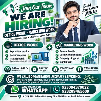 Marketing and Office Work