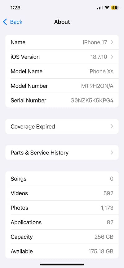 Apple iPhone XS