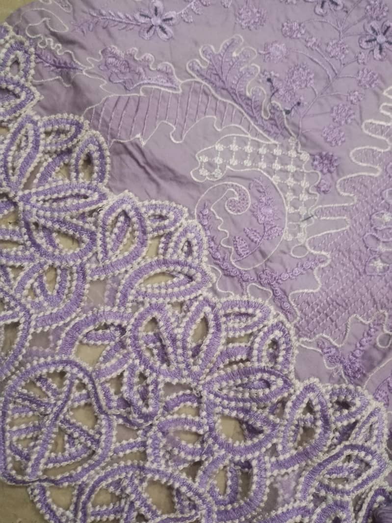 Cut work suit 1