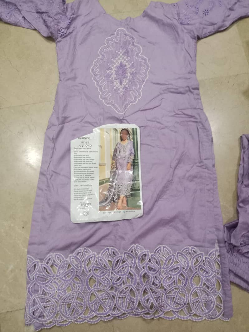 Cut work suit 3