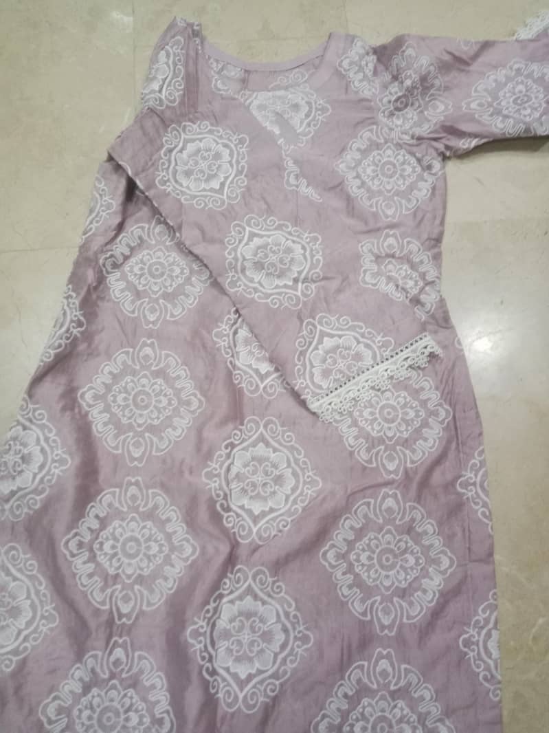 Cut work suit 7