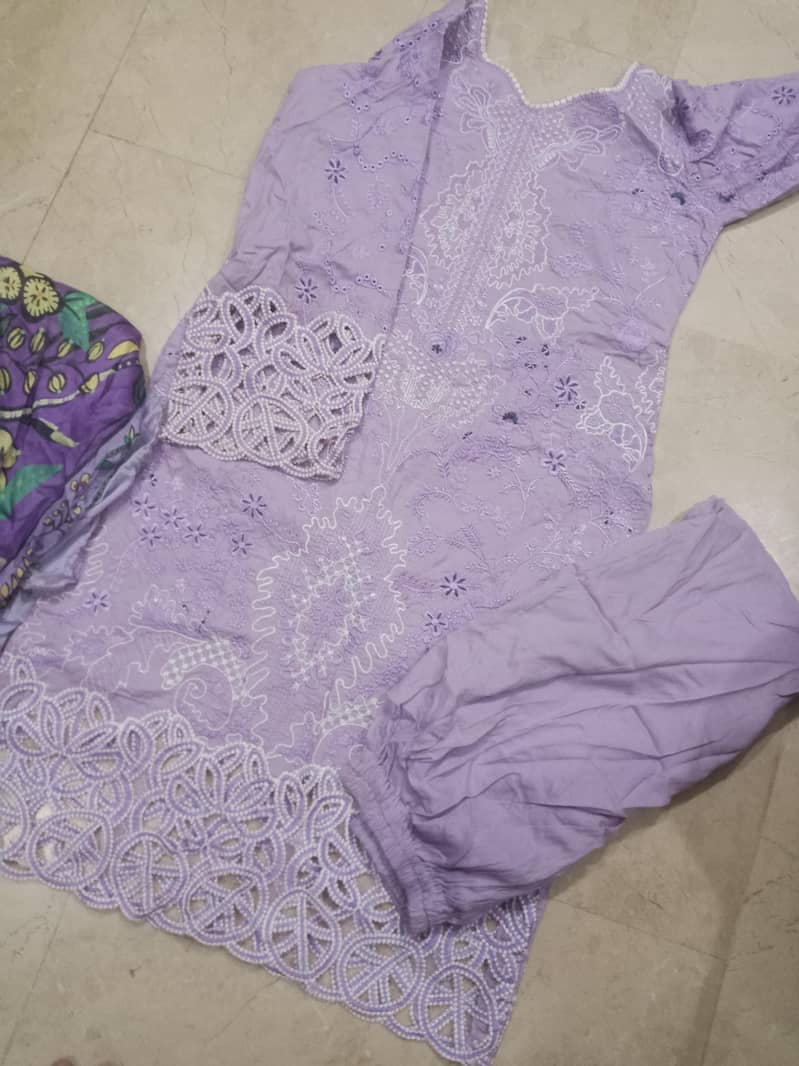 Cut work suit 8
