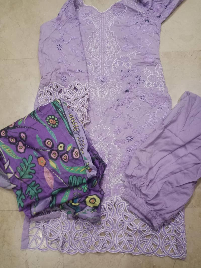 Cut work suit 9