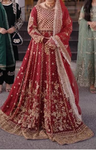 faiza saqlain bridal dress 1 time use