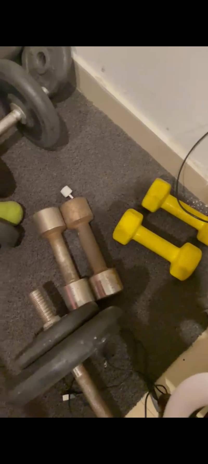 Full home gym setup(bench+plates+dumbles+machine) 7