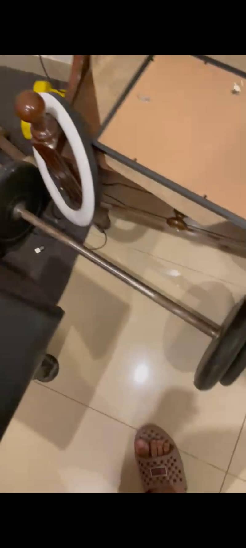 Full home gym setup(bench+plates+dumbles+machine) 10