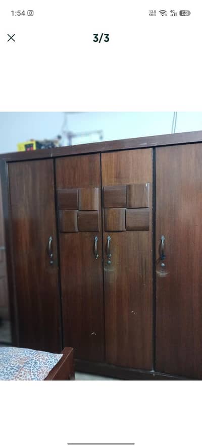 wooden bed set